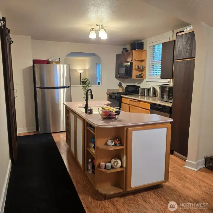 Highlighed Island area with Newer Fridge