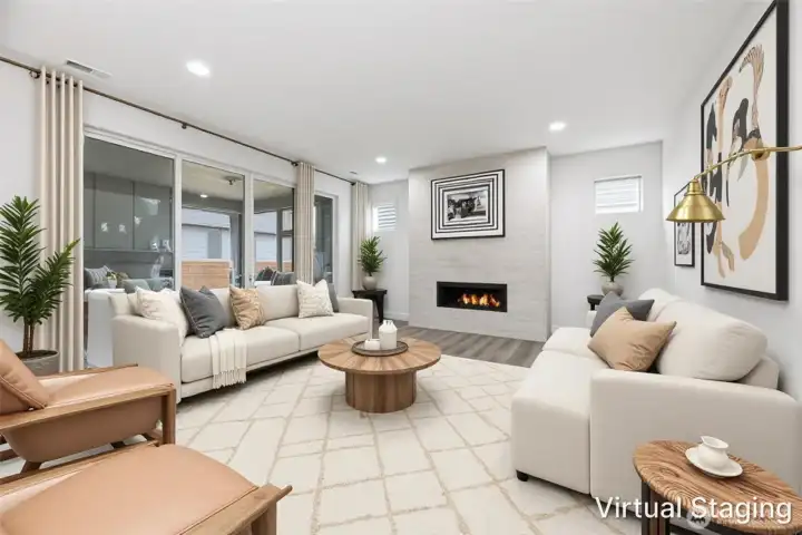 ~Virtually Staged Living Room~