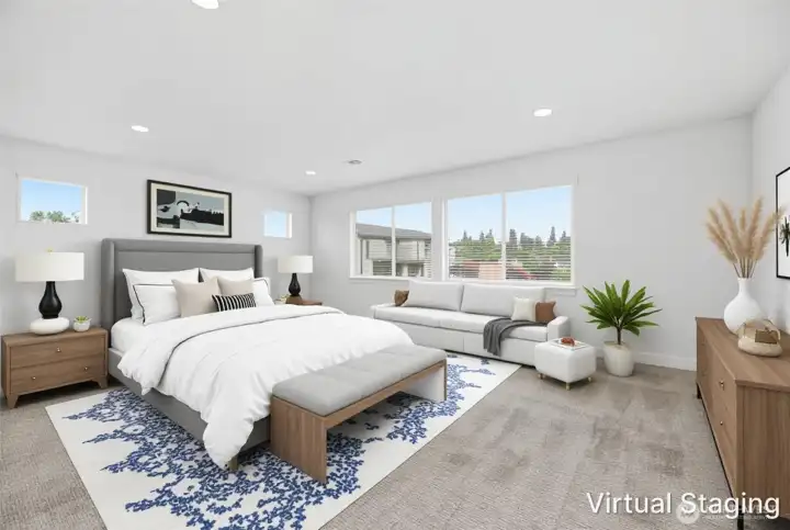 ~Virtually Staged Primary Bedroom~