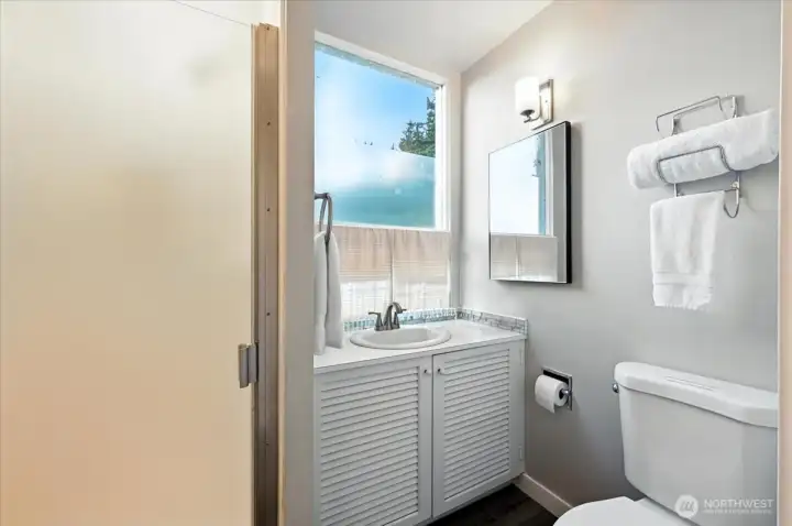 Three quarter bathroom on 2nd level.