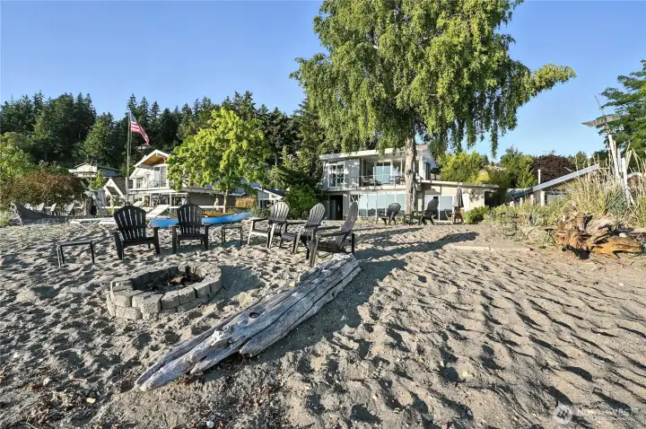 The salt air, sandy beach, marine life are here!