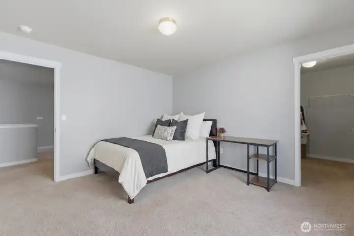Bedroom two, with large walk-in closet!