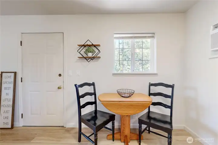 above the garage