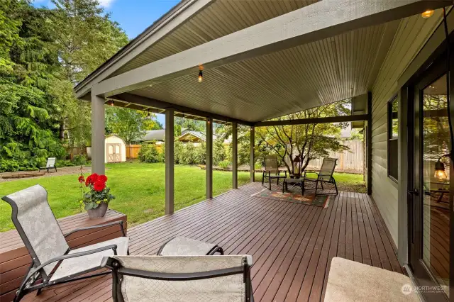 Love the covered deck to enjoy the outdoors