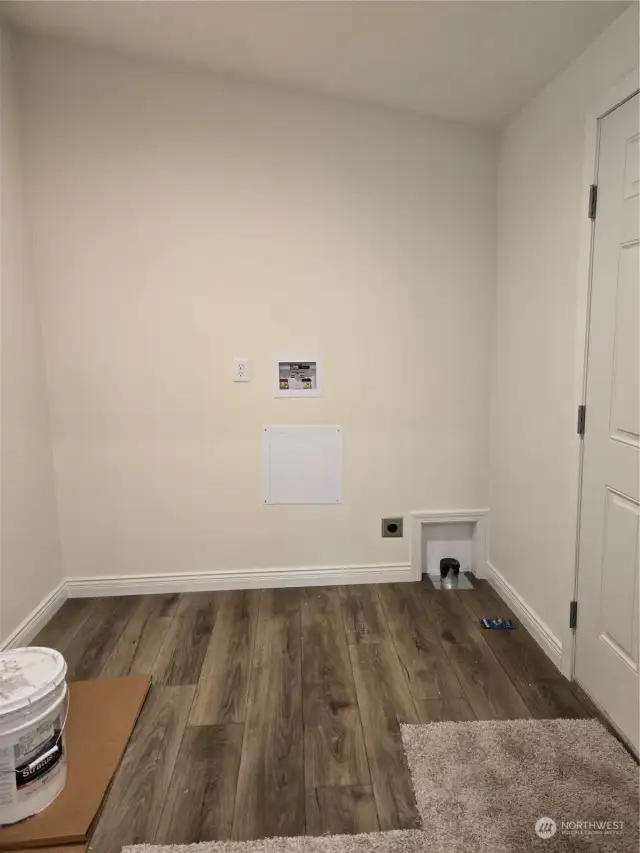 Laundry Room and Room for Pantry Shelves.