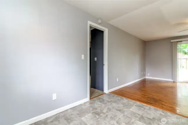 Doorway to the 4th bedroom with separate entrance.