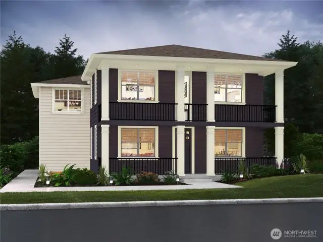 Plan E1 - Elevation A