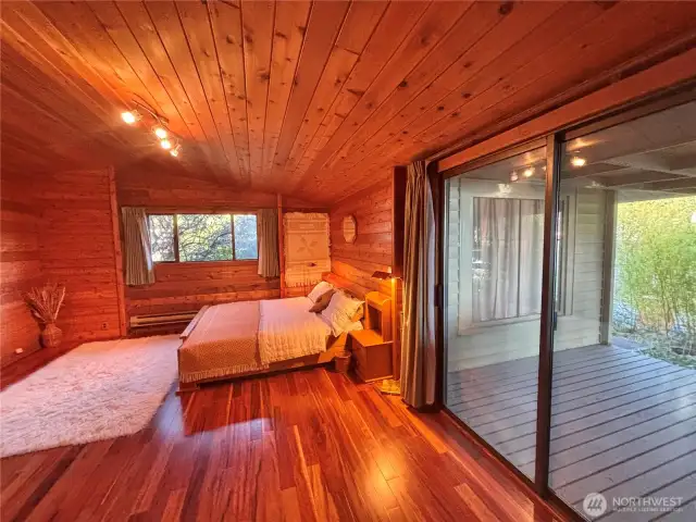 Bedroom and deck