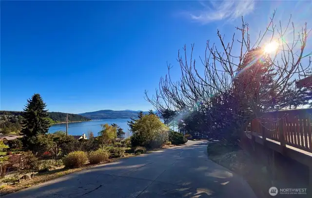 View from top of driveway.