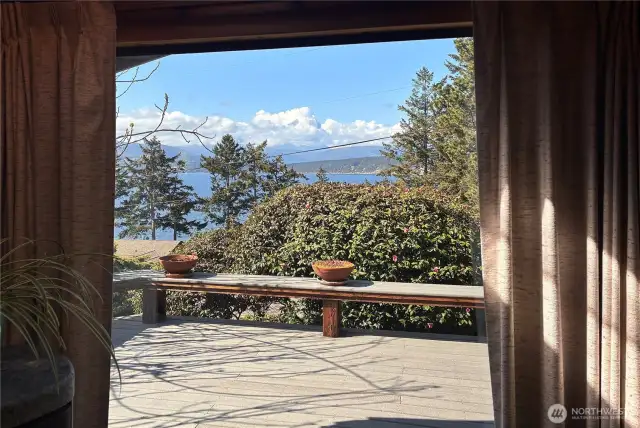 Gorgeous view from the living room.