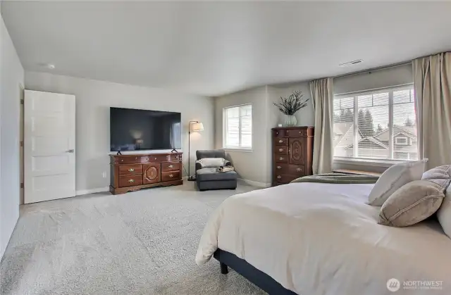 Large primary suite.