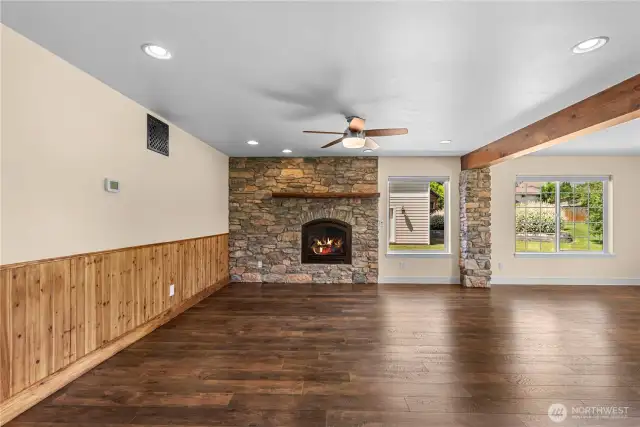Gas Fireplace in Great Room