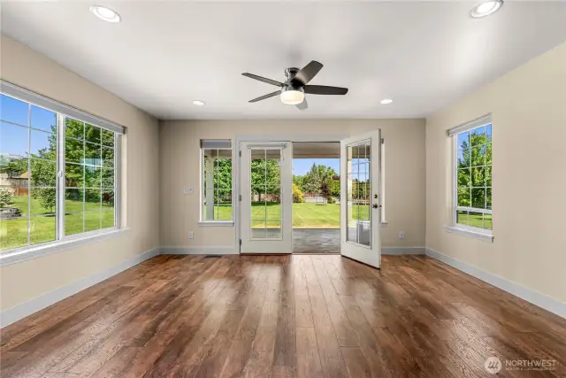 French doors off Great room