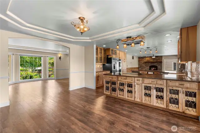 Open dining room