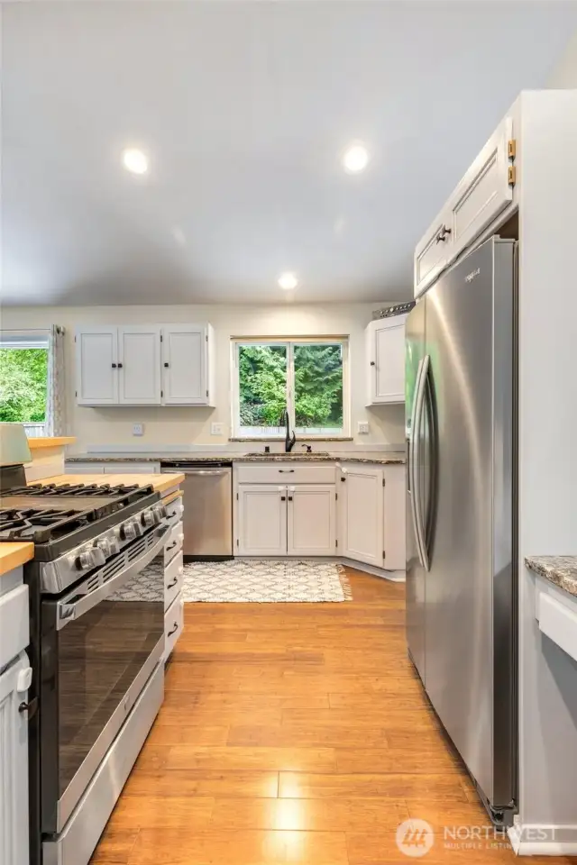 Newer stainless steel appliances