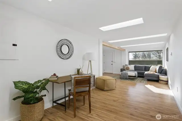 Finished basement.  Potential for separate living quarters, has own entrance.
