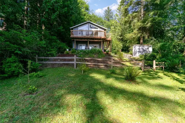 View of home from the water