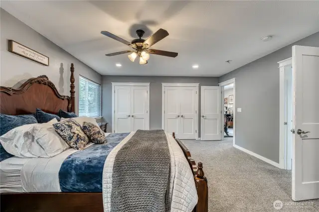 Upstairs primary bedroom.