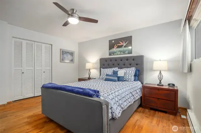 Large walk-in closet amongst the spacious bedroom.