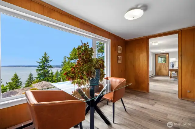 Lower level dining with a view!