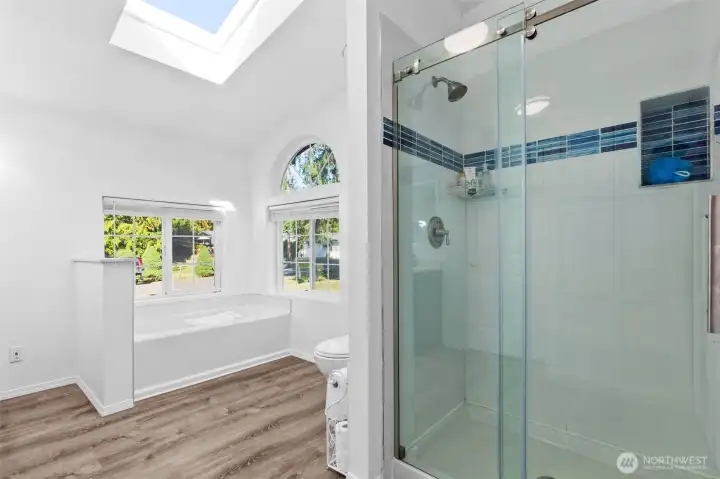 Luxury Remodeled Ensuite with Skylight