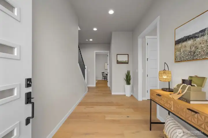 Entry off lower level.