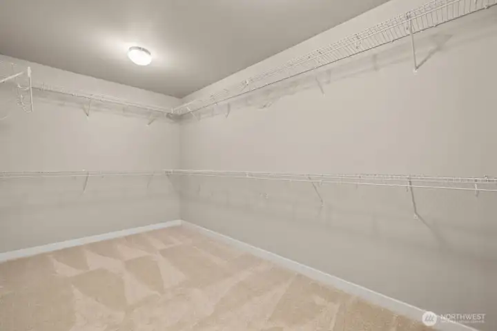 Owner's Suite walk-in closet.