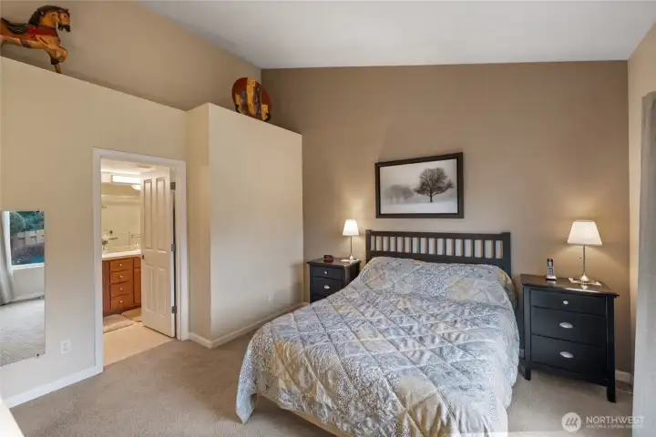 En suite bath and walk in closet.