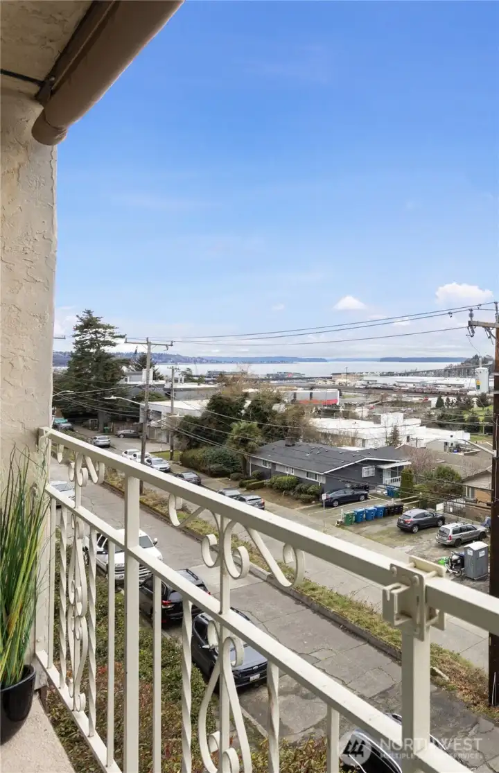 Views of Elliott Bay from your balcony.