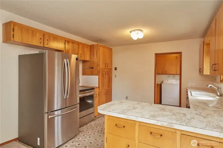 Kitchen View From Dining Area