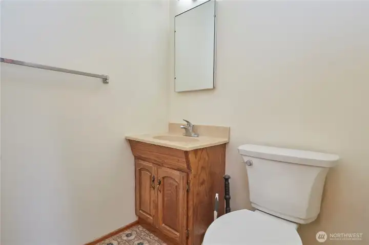 1/2 Bath Off of Laundry Area