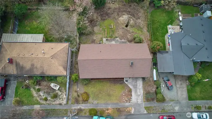 Drone shot of Property (Home in Middle)