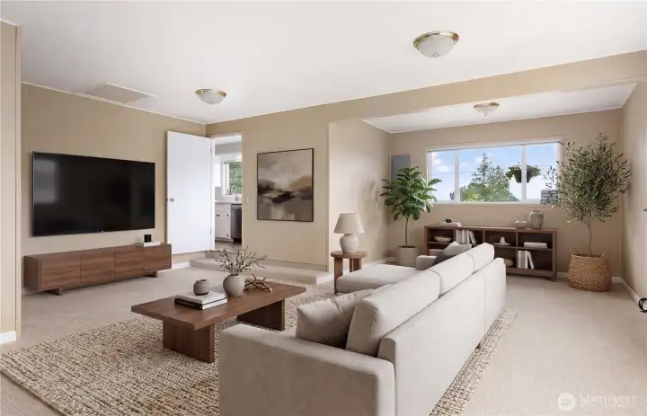 Staged Family Room Staged Family Room