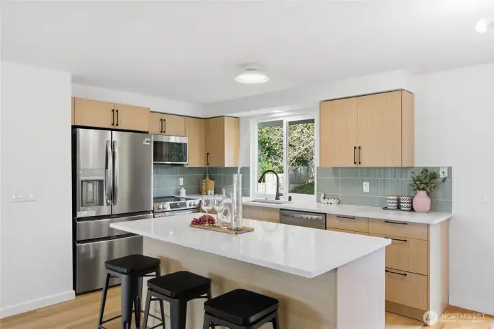 Open Living/Dining/Kitchen