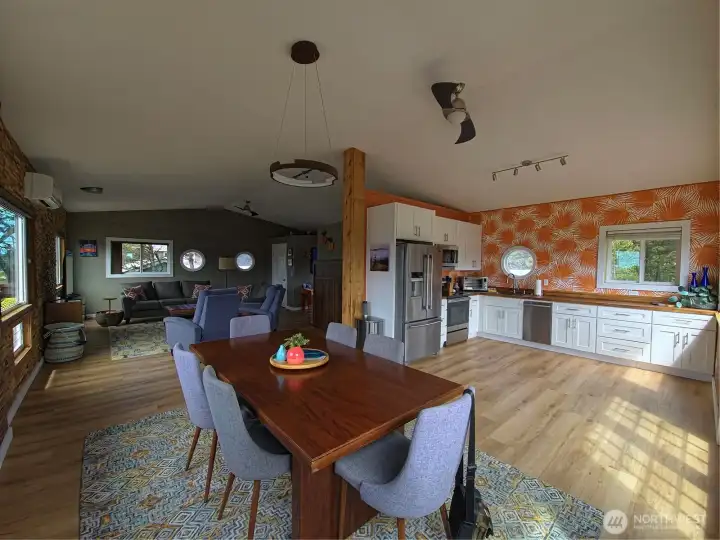Tons of light in a truly open concept space