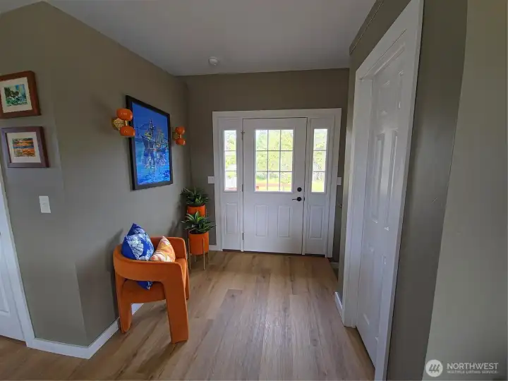 Roomy entryway