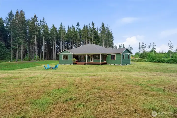 Large back yard for all of your activities
