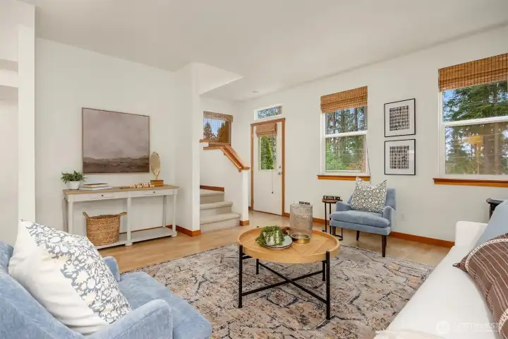 The main level also offers a second outdoor patio which makes a great spot to enjoy the outdoors and entertain family and friends.
