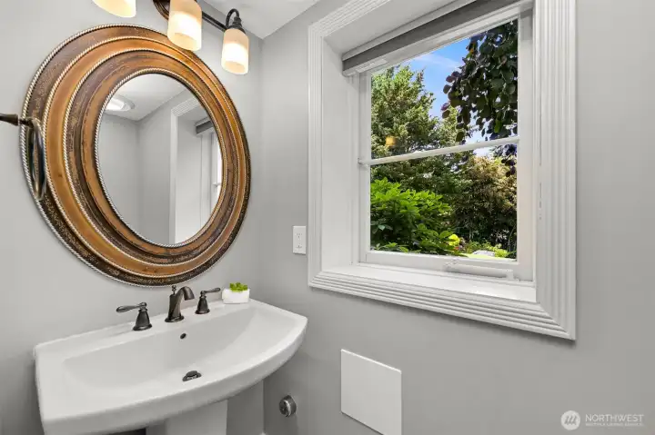 Lower level 1/2 bathroom.