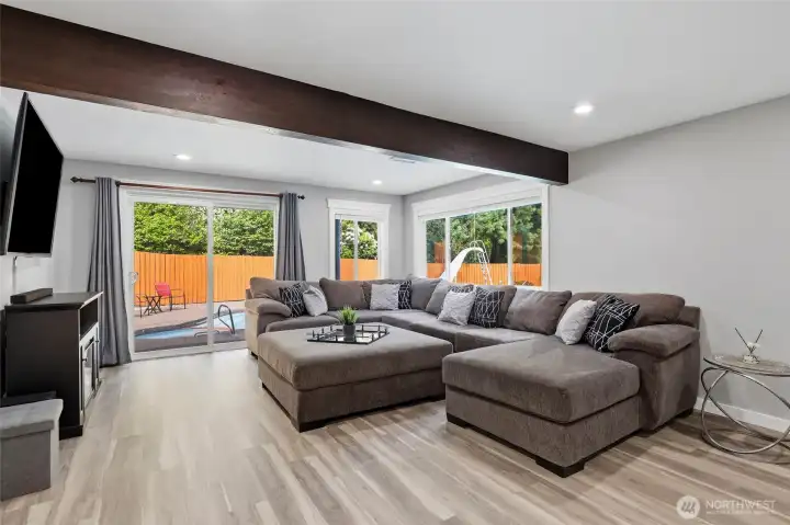 Rec Room on lower level