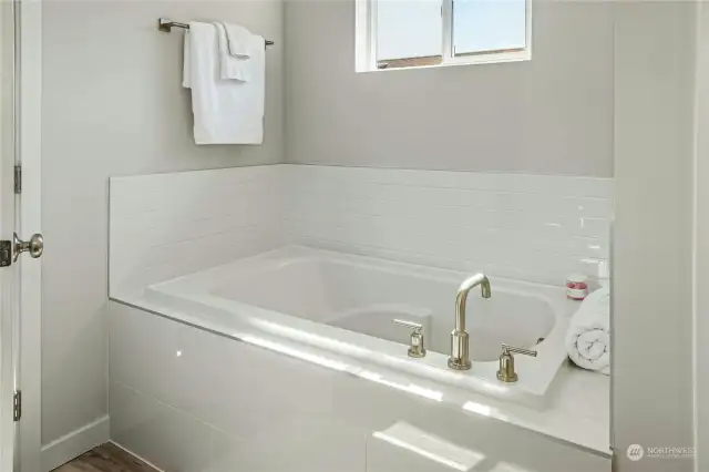 Spa-like soaking tub!