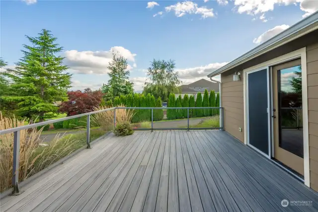 Deck off master bedroom