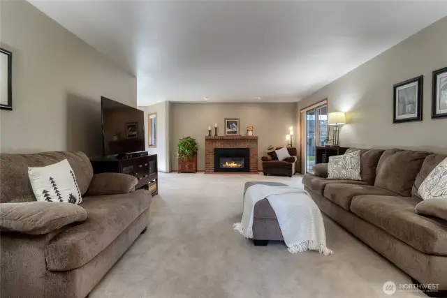 Main Floor Family Room with Gas Fireplace
