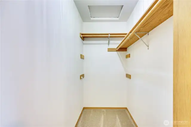 Primary closet.