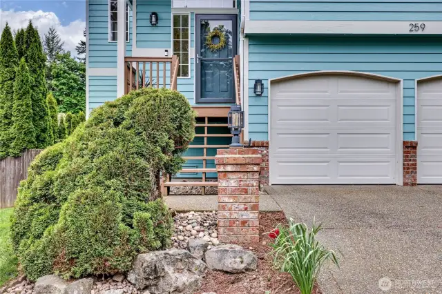 2 car attached garage