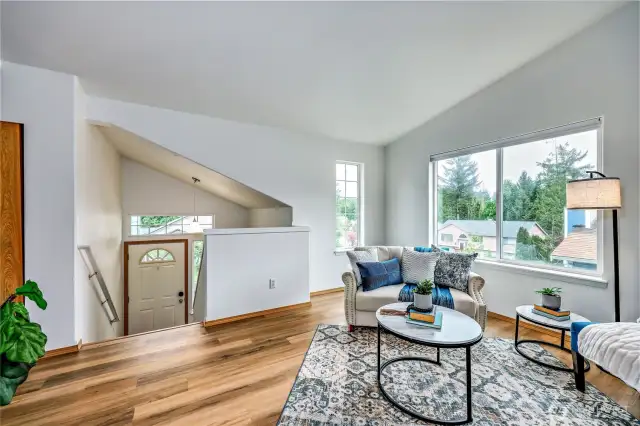 Fresh interior paint and flooring.