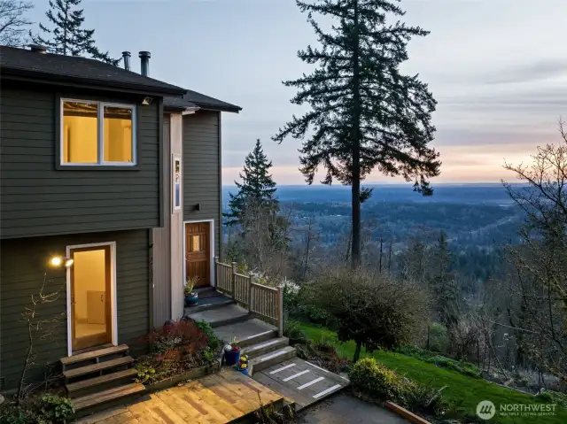 When you arrive at the home, the views are the very first thing that will catch your eye!