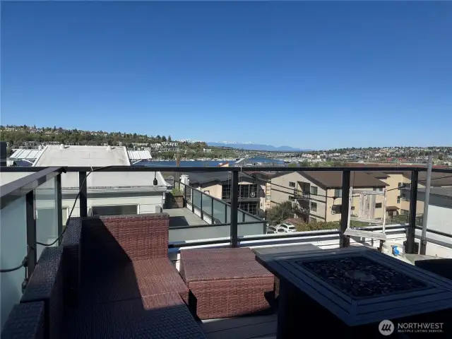 Roof top facing Lake Union
