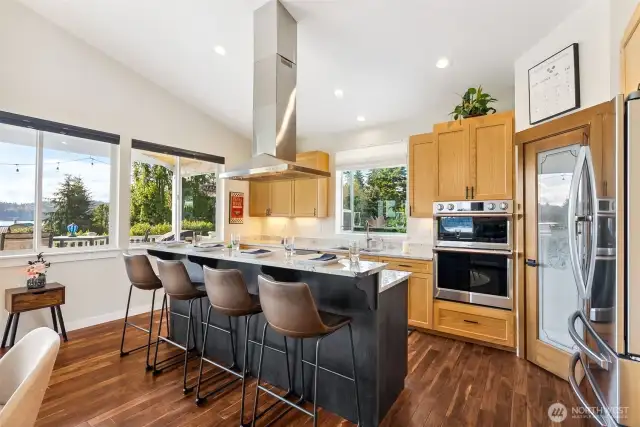 Upstairs Dining and kitchen area