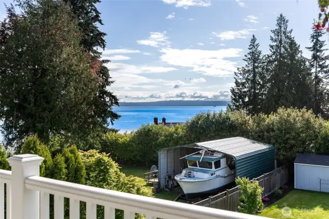 Back deck upper level view